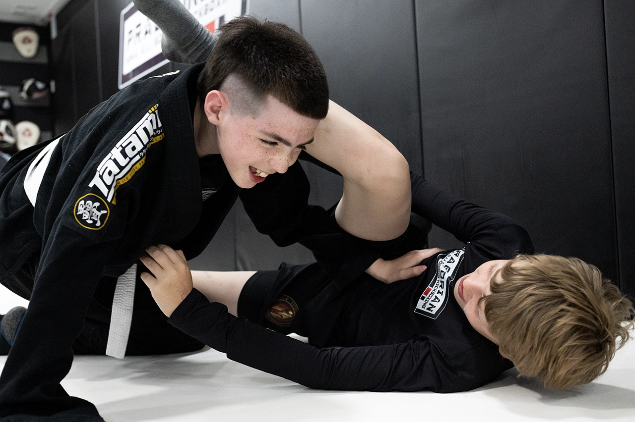 Kids Pathway BJJ Gi training for younger members at Praetorian MMA in Fareham and Gosport