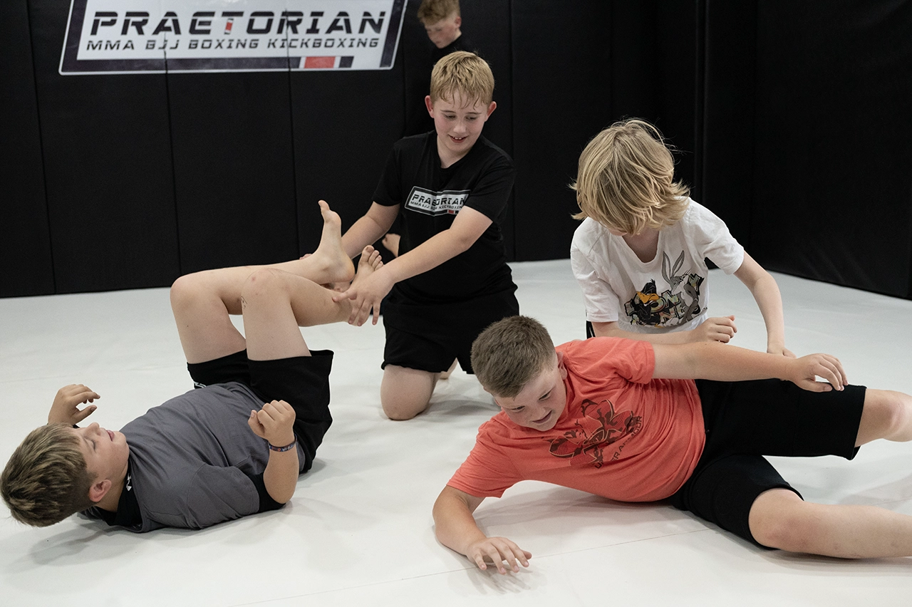 Kids Pathway NoGi BJJ training for younger members at Praetorian MMA in Fareham and Gosport
