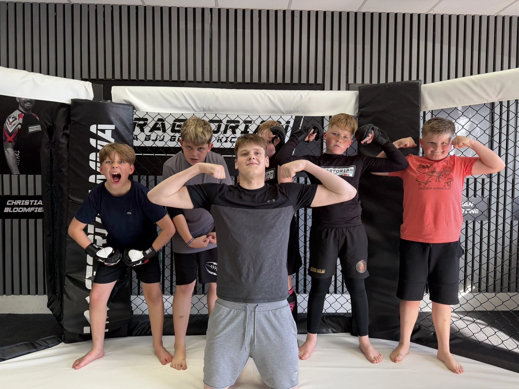 Kids and teens MMA class at Praetorian MMA