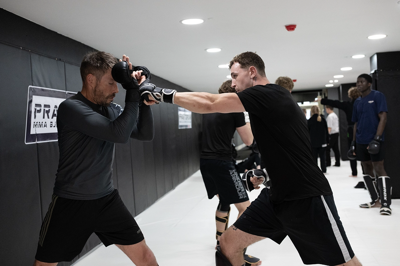 MMA striking class at Praetorian MMA with Martyn Styler