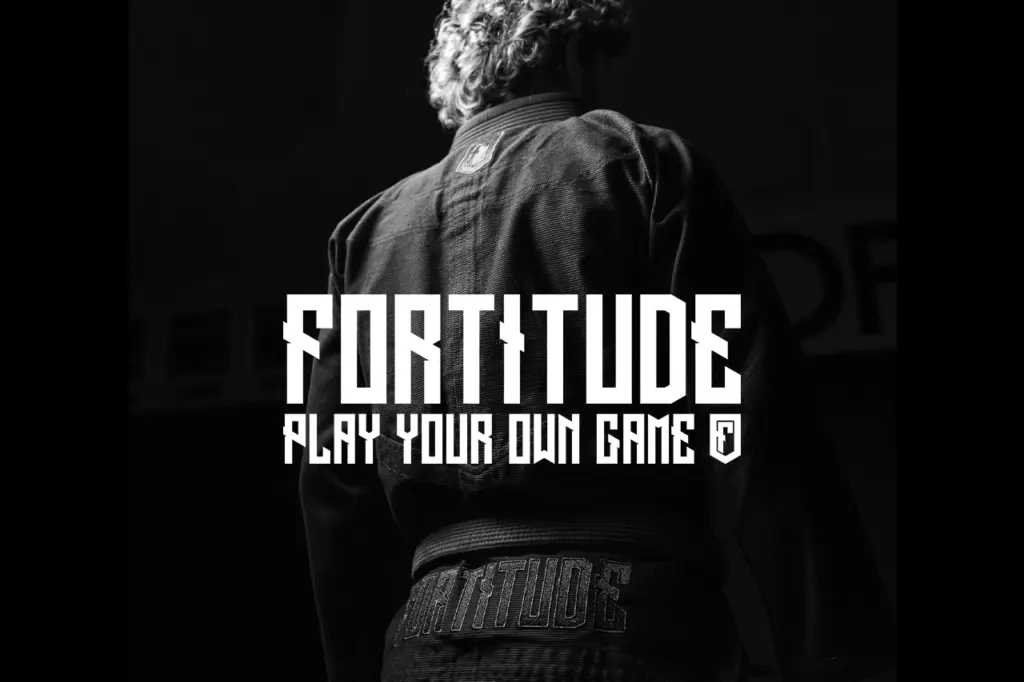 Fortitude BJJ Gi showing the Fortitude logo and Praetorian MMA affiliation