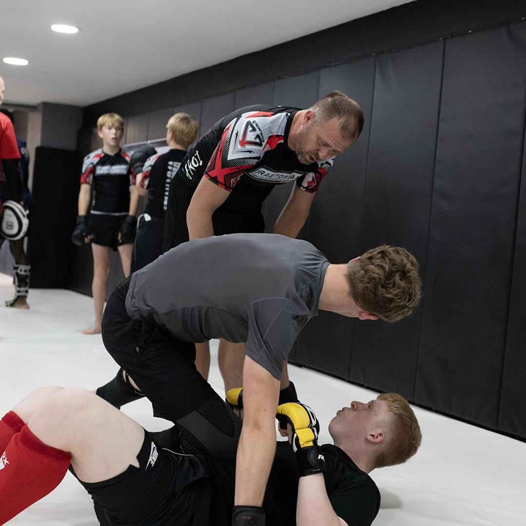 Praetorian MMA members training mixed martial arts skills during class